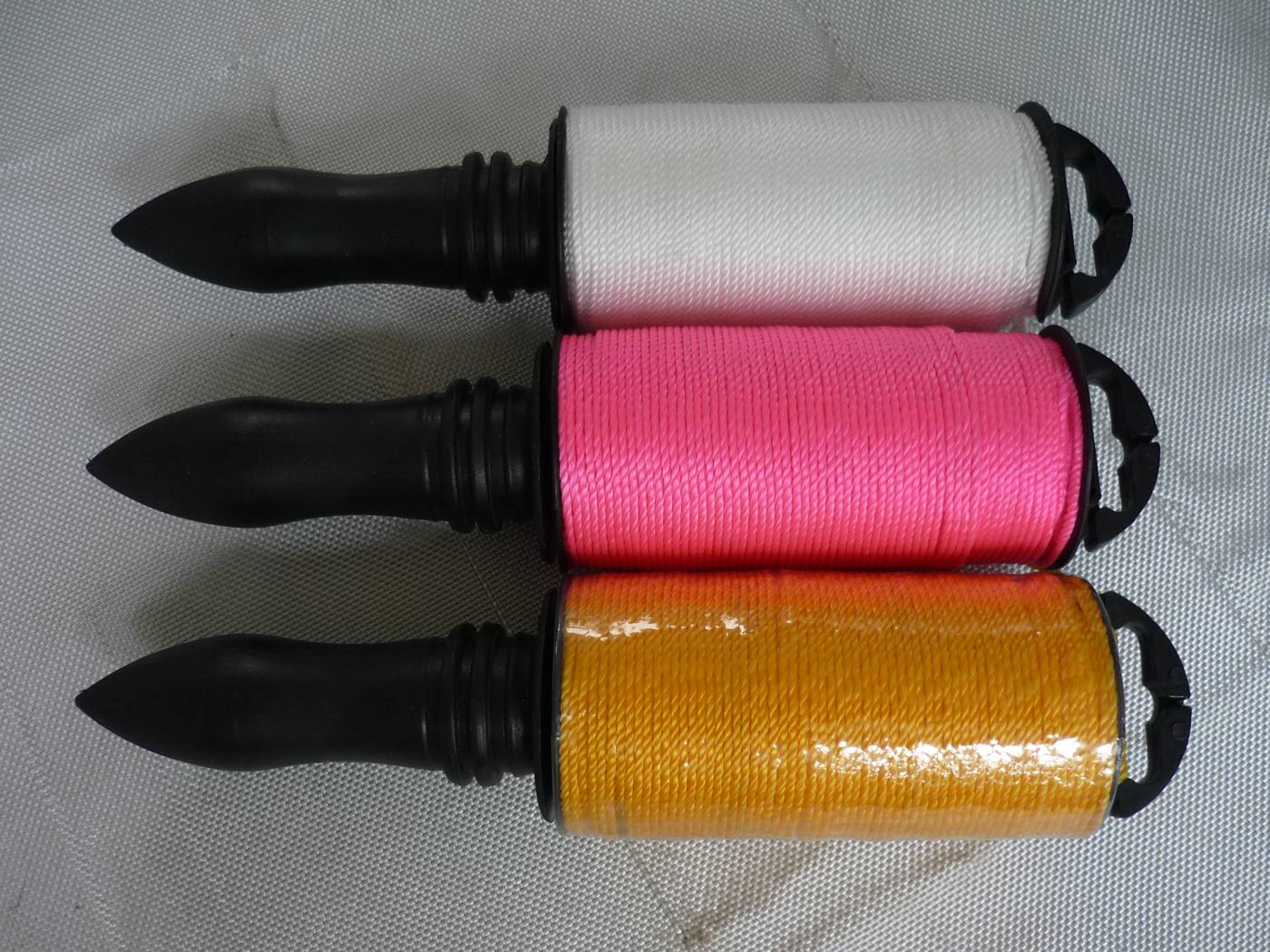 Small rope and line products on retail rewind spools